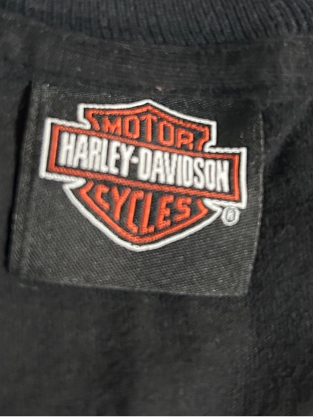 Harley-Davidson Black Tee with Taz and Flame Graphic - Picture 3 of 3